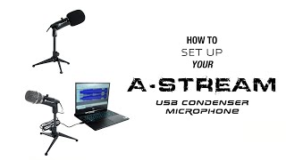 How to set up your Rockville A-STREAM Live Streaming USB Microphone w Gain+Mute Control+Stand+Cable