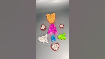 🌈💫Oddly Satisfying colorful gingerbread man reverse beads ASMR.#reverse #asmr #satisfying