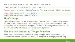 How To Use Instead Of Triggers In Postgresql For Managing View Inserts
