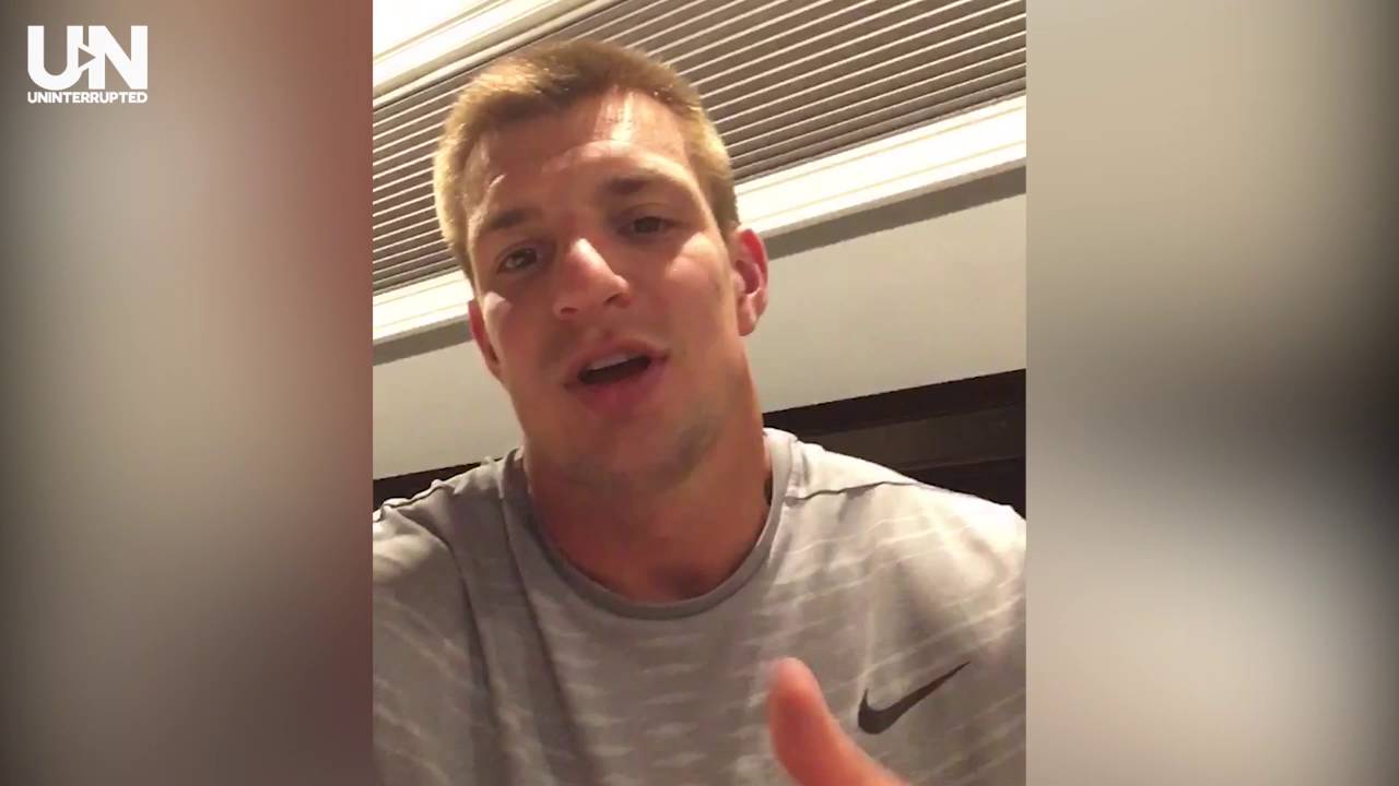 Rob Gronkowski Shows Love to Brother Glenn for First NFL Game - YouTube