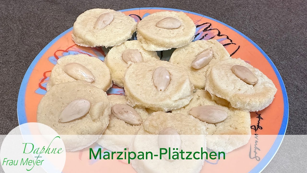 Selbstgemachtes Marzipan und cremige Marzipanplätzchen #marzipan #weihnachtsplätzchen #plätzchen