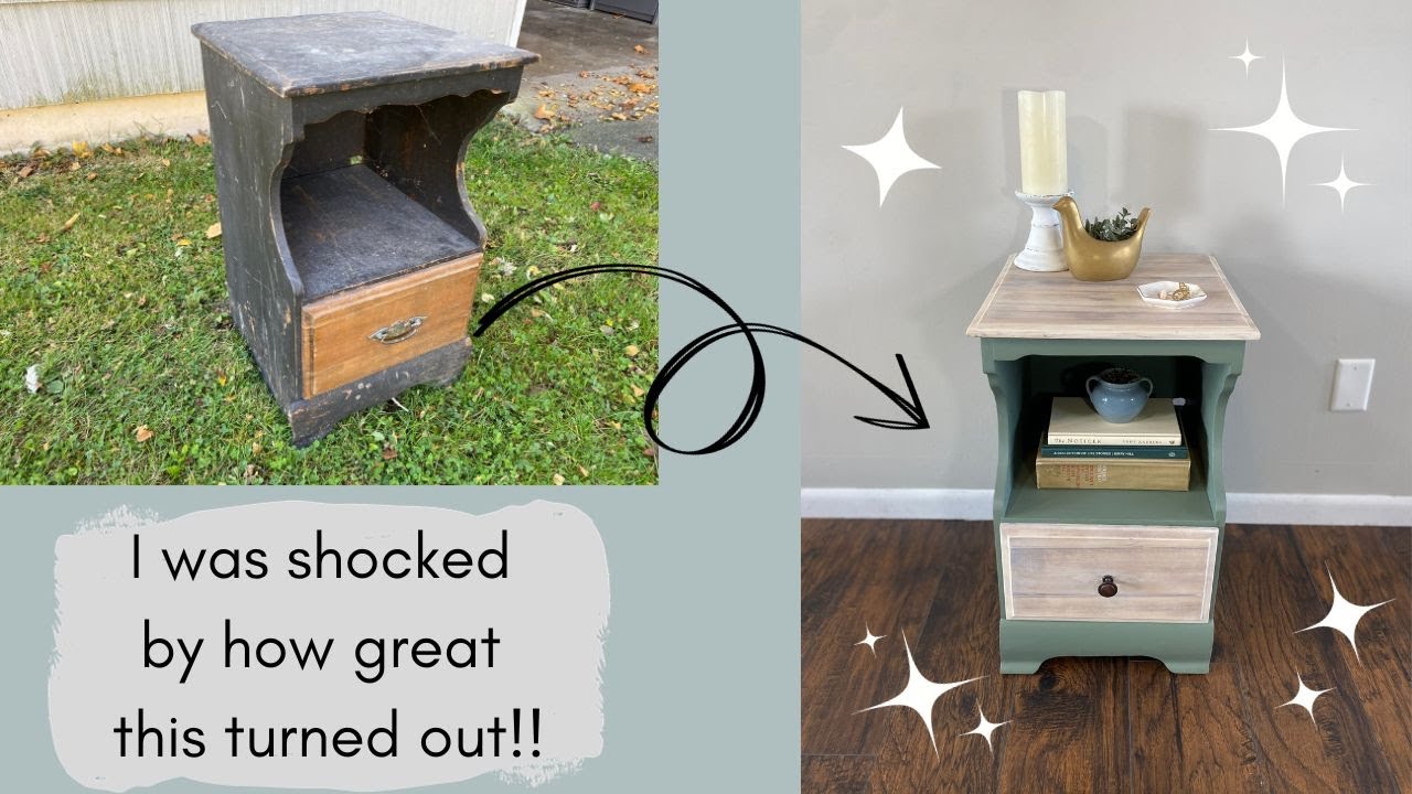 Nightstand Flip, Trash to Treasure, Furniture Flip YouTube