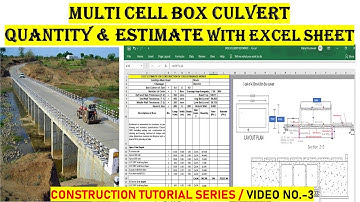 Estimates & Quantity of Box Culvert | Construction of Box Culvert Video No.3