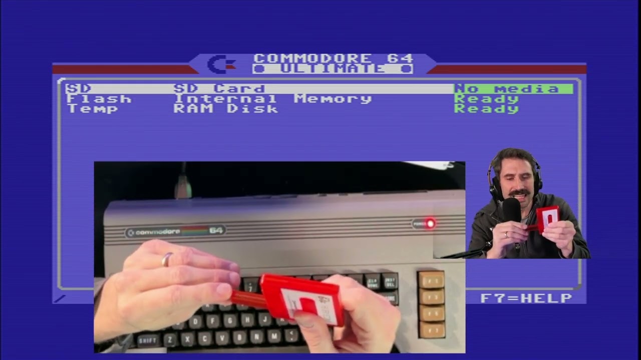 Как загрузить файл на C64