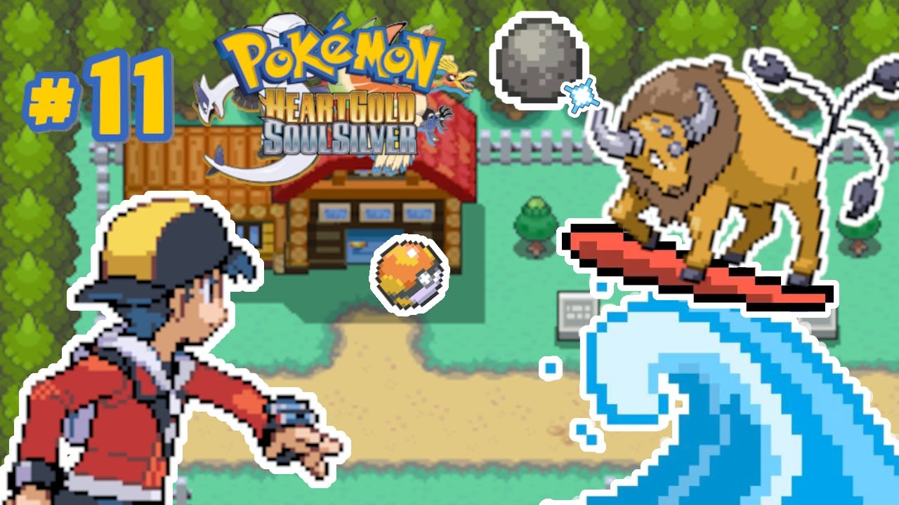 11 Capturando um Tauros Surfista com uma Fast Ball Pokémon HeartGold & SoulSilver YouTube