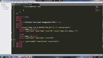 Beberapa Teknik Validasi Form Input Menggunakan PHP