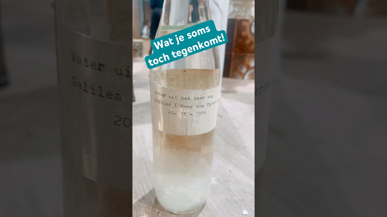 Water uit het meer van Galilea uit 1979, dat had ik niet verwacht te vinden. 