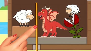 Save the sheep pull pin android, ios game | Township save sheep game
