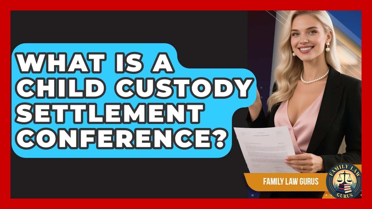 What Is A Child Custody Settlement Conference? - Family Law Gurus