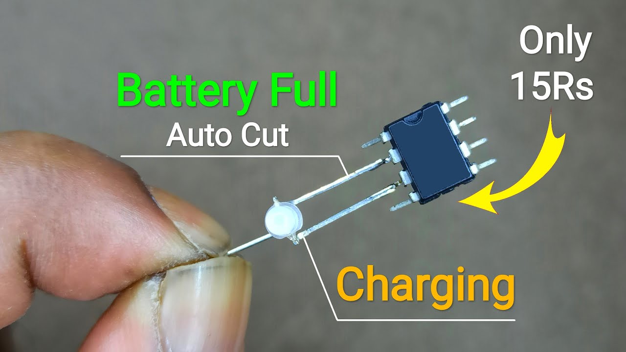 3.7V Auto Battery Charger Circuit..How To Make Automatic Battery Charger..Diy Battery Charger