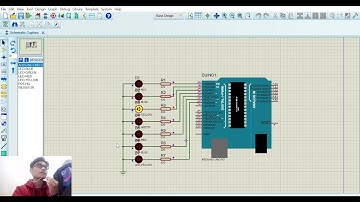Simulasi Lampu LED Berjalan pada Proteus 8 dan Arduino UNO