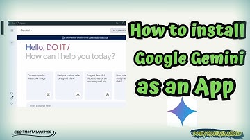 How to install Google Gemini AI as an app on Windows 11 👍