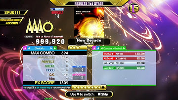 [DDR A3] New Decade (DSP-14) 999,920 SDP PFC