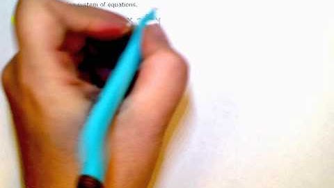 ALEKS:  Solving a system of linear equations using elimination with x and +, example 1