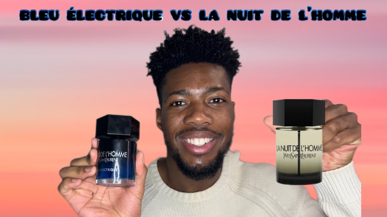 La nuit de l’homme bleu électrique vs La nuit de l’homme EDT| side by
