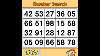 【JimmyPuzzle】 Boost Brainpower with a Number Game! 《Number Search｜Brain Training》 #67 screenshot 4