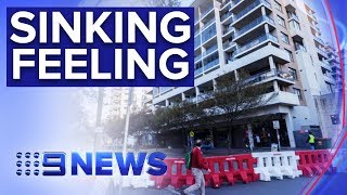 Engineers say cracking Mascot Towers, 'moving in downward motion' | Nine News Australia