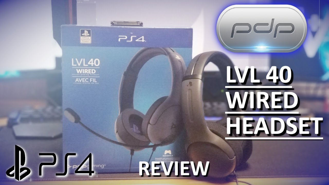 PDP Gaming Lvl40 Wired Stereo Headset - PS4