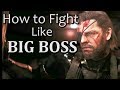BIG BOSS CQC Techniques | Metal Gear Solid 5 Melee Combat