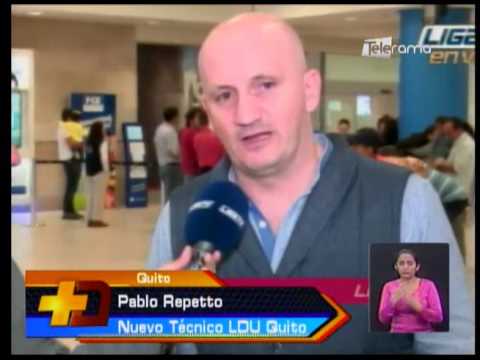 Arribó Pablo Repetto para dirigir Liga de Quito