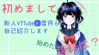 「【新人VTuber】初めまして！【自己紹介】」のサムネイル