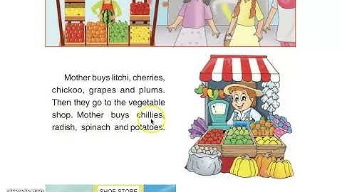 Class 3 PSEB Rainbow-3 (English book)- Going to Market Lesson 8  (Part -1)
