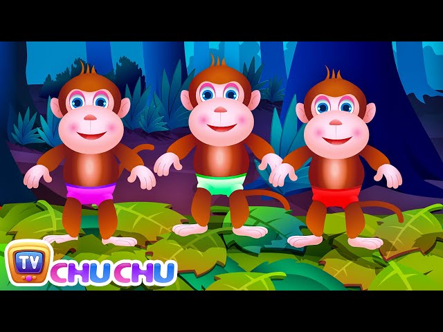 Five Little Monkeys Jumping On The Bed | Part 1 - The Naughty Monkeys | ChuChu TV Kids Songs class=