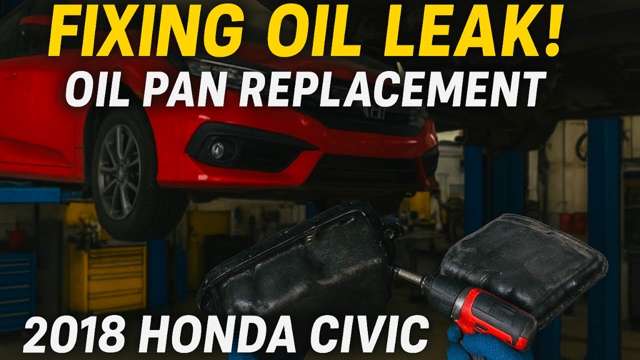 Honda Civic 2018 Oil Pan Removal & Installation | Full Process