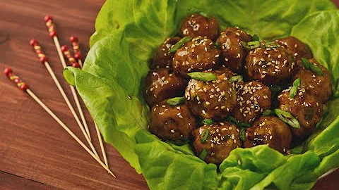 Chicken Teriyaki Meatballs | Hungry AF