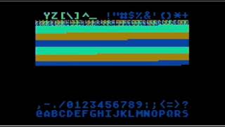 A custom display list on my emulated Atari 800.