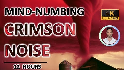 Mind-numbing Crimson Noise | 12 Hours | BLACK SCREEN | Study, Sleep, Tinnitus Relief and Focus