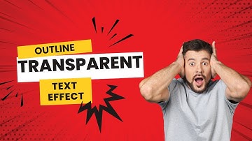 How to Create Outline Transparent Video Text Effect in CapCut PC