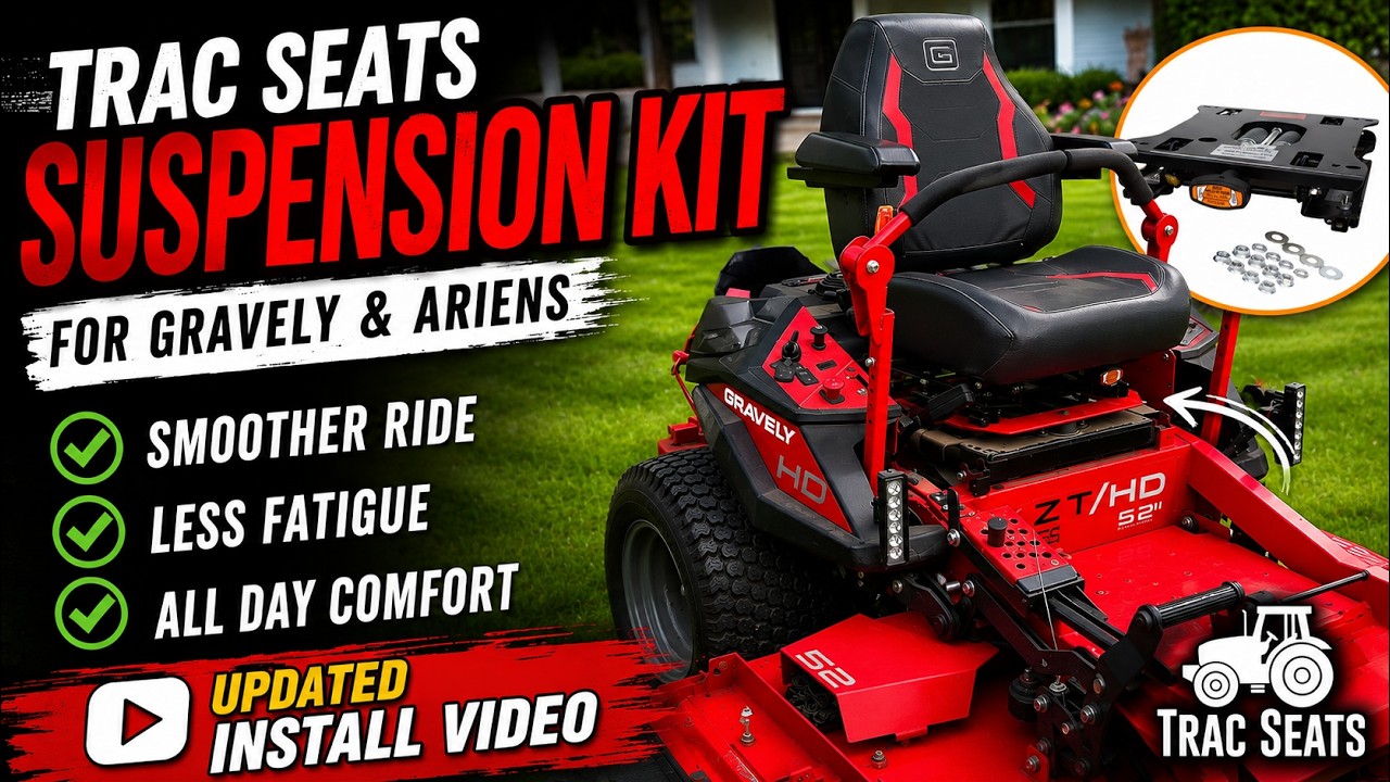 Trac Seats Seat Suspension Kit for Gravely ZT HD and Ariens Ikon