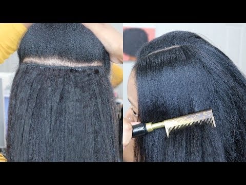 *you-can't-tell-issa-weave*-"old-skool"-glue-in-weave-tutorial-|-asteria-kinky-straight-hair