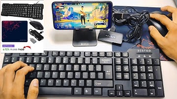 Only ₹499 for Full Mobile Gaming Setup! 5-in-1 Combo Unboxing 🔥 | Play free fire with keyboard mouse