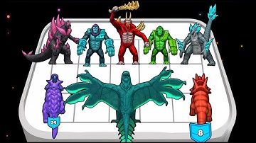 Merge Kaiju : Godzilla Vs Kong Monster Rampage  |  Merge Dinosaur Battle | Merge Kong X Godzilla