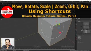 Celebrity Zoom, Orbit, Pan | Move, Rotate, Scale - Easy Shortcuts | Blender Beginners Tutorial Series - Part 3 Profile