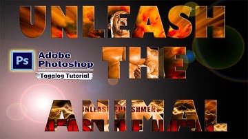 How to place an image inside text in Photoshop