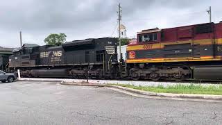 2 Trains In 1. Coal Train Combined With Ethanol Makes For An Interesting Consist With 708 Axles!