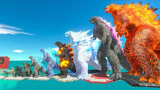 EVOLUTION of GODZILLA Power Level VS Ghidorah + Godzilla Earth + King Kong screenshot 5