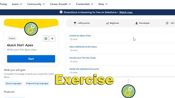 Quick Start Apex Exercise Challenge