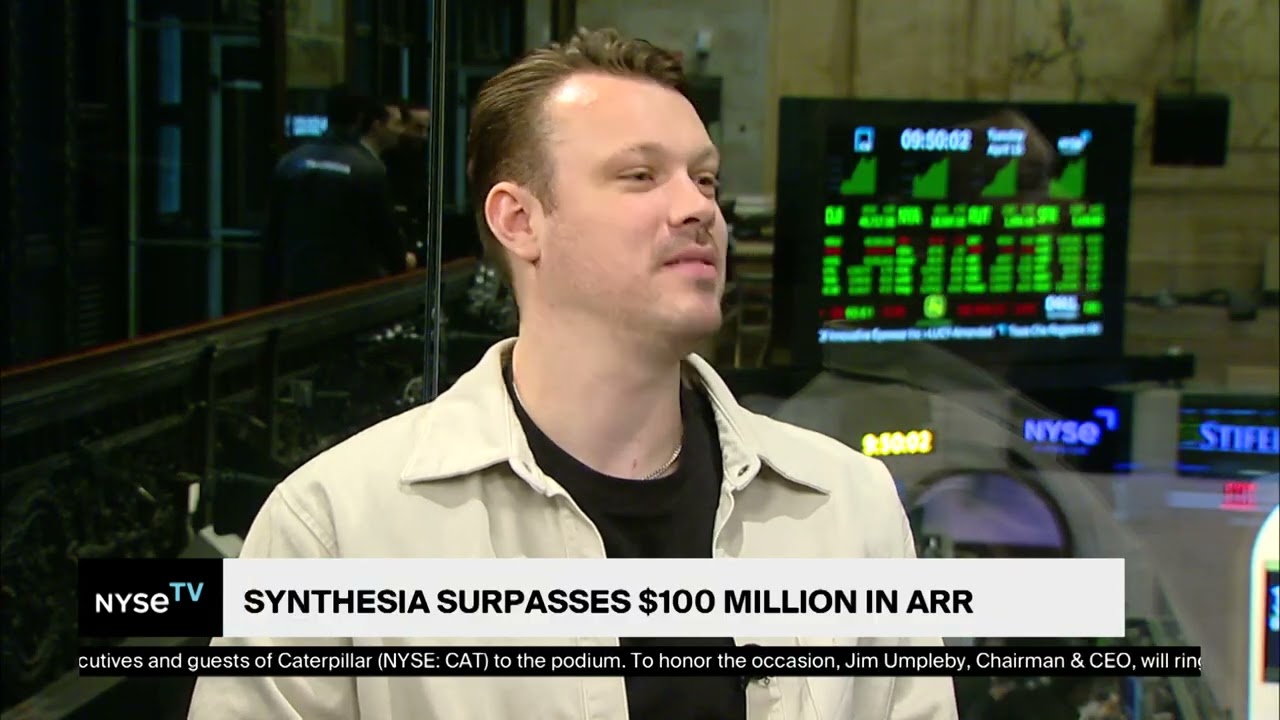 Victor Riparbelli, Co Founder + CEO at Synthesia Joins NYSE TV Live