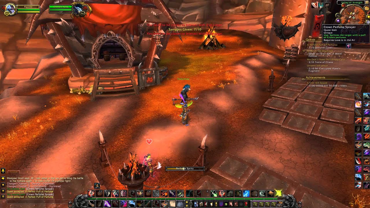 Love Is In The Air Quest A Perfect Puff Of Perfume In Wow YouTube