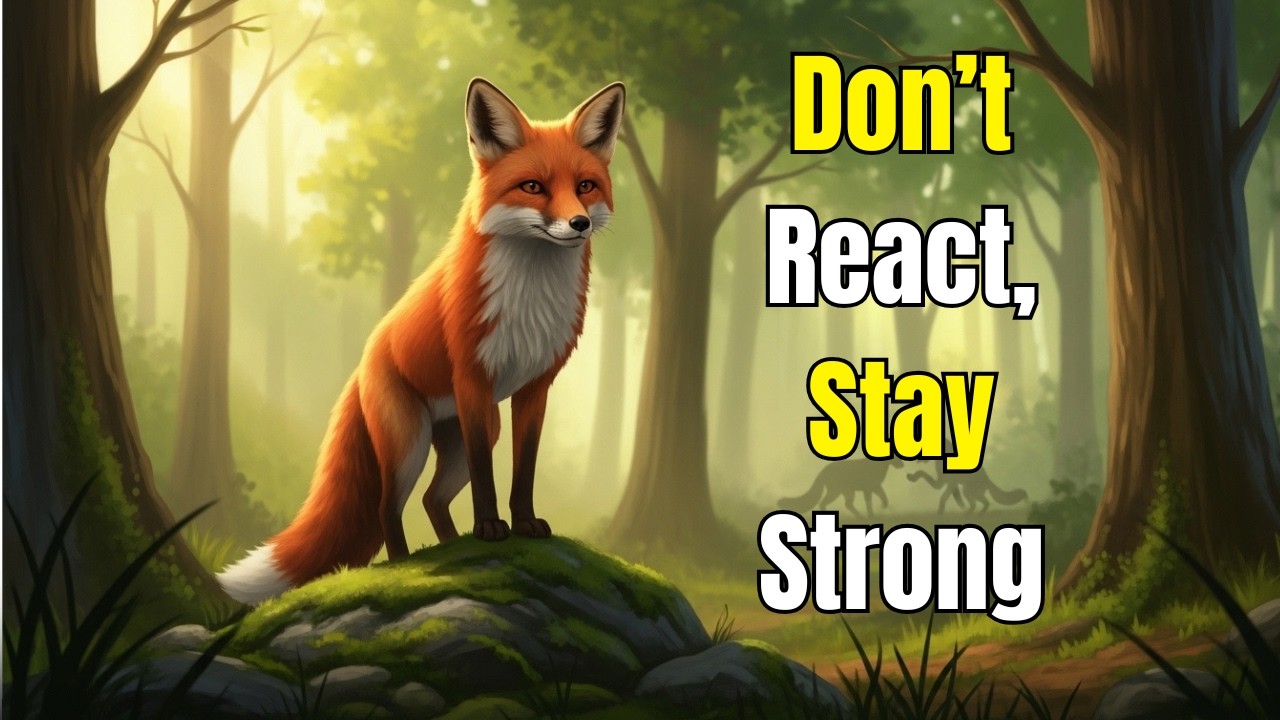 The Secret Power of Not Reacting || The Fox Who Stayed Calm || The Smart Fox’s Secret Lesson