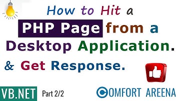 How to hit a PHP Page Via VB.Net App and Get response from MySQL DB.