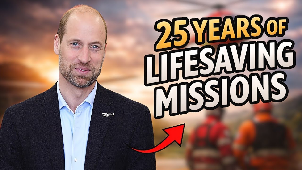 Prince William’s Powerful Tribute to 25 Years of Lifesaving Service 