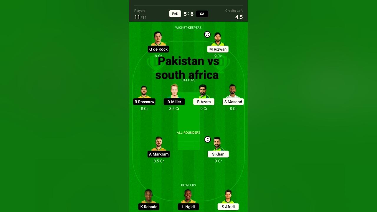 Pakistan vs south africa T20 World Cup team fassion viral YouTube