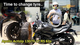 New tyre Apollo Actizip | Dominar 250 by Short Can 1,403 views 1 month ago 13 minutes, 47 seconds