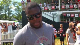 Ohio State Buckeyes QB Cardale Jones  takes in Cleveland Browns training camp