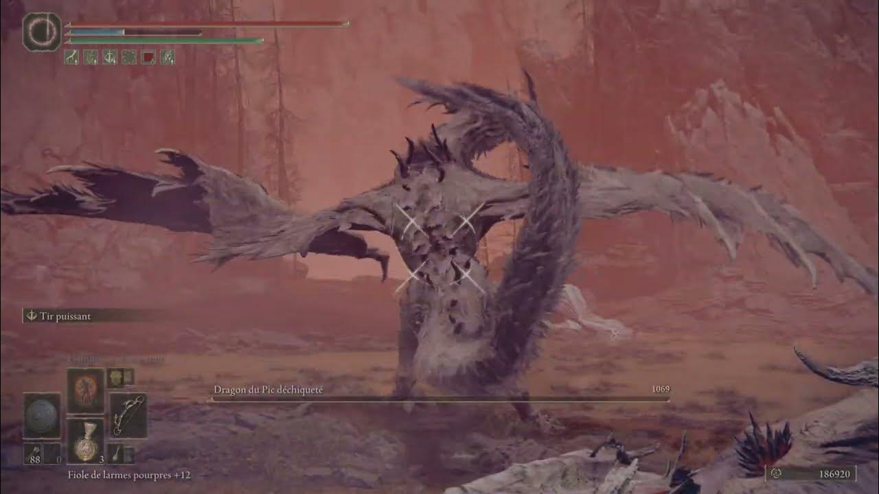 ELDEN RING DLC Boss Dragon du Pic déchiqueté 1 YouTube
